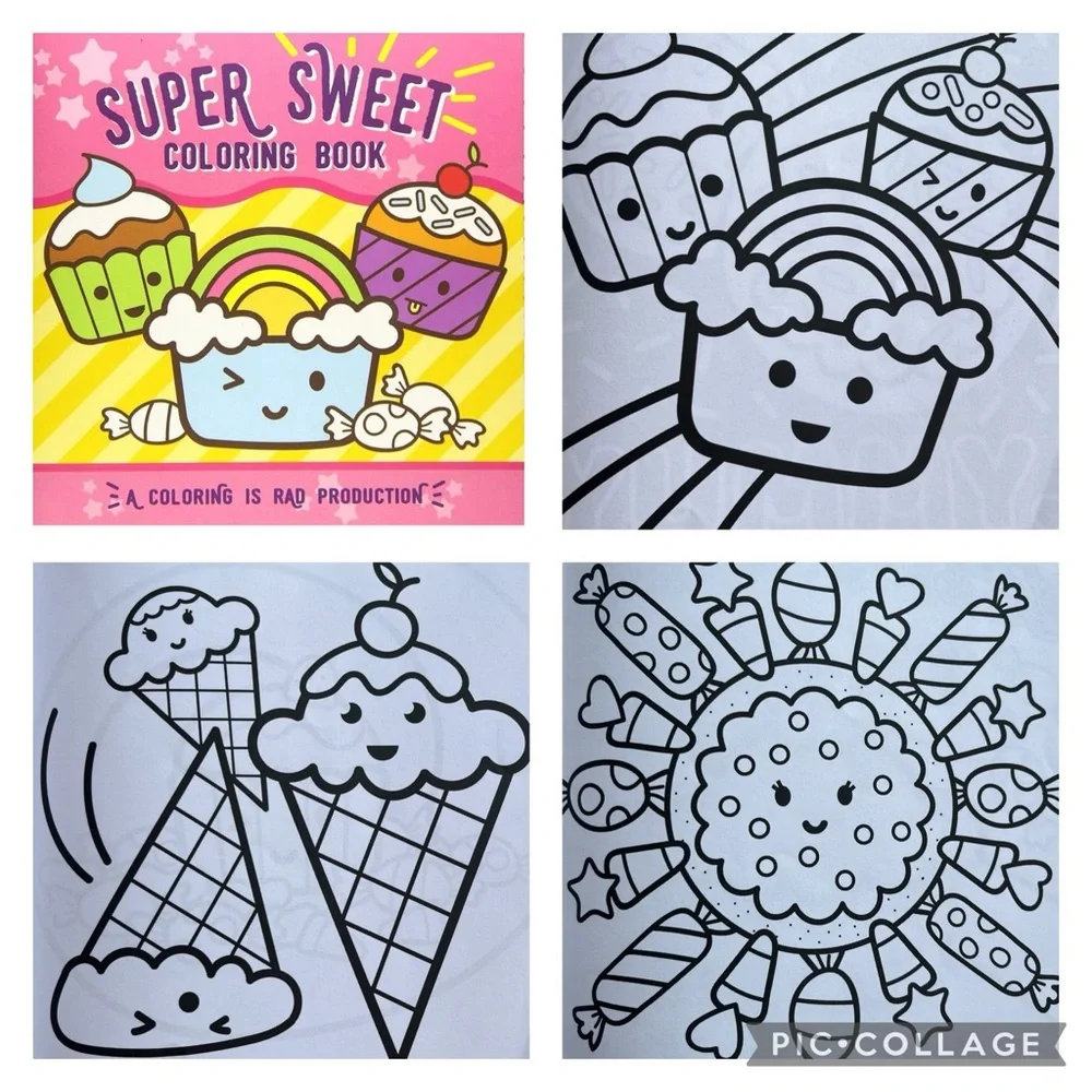 🆕 Set of 3 kids coloring & activity books, never used